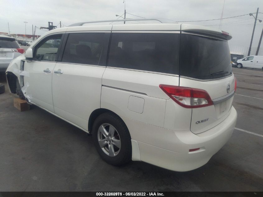 2014 NISSAN QUEST SV JN8AE2KP0E9104751