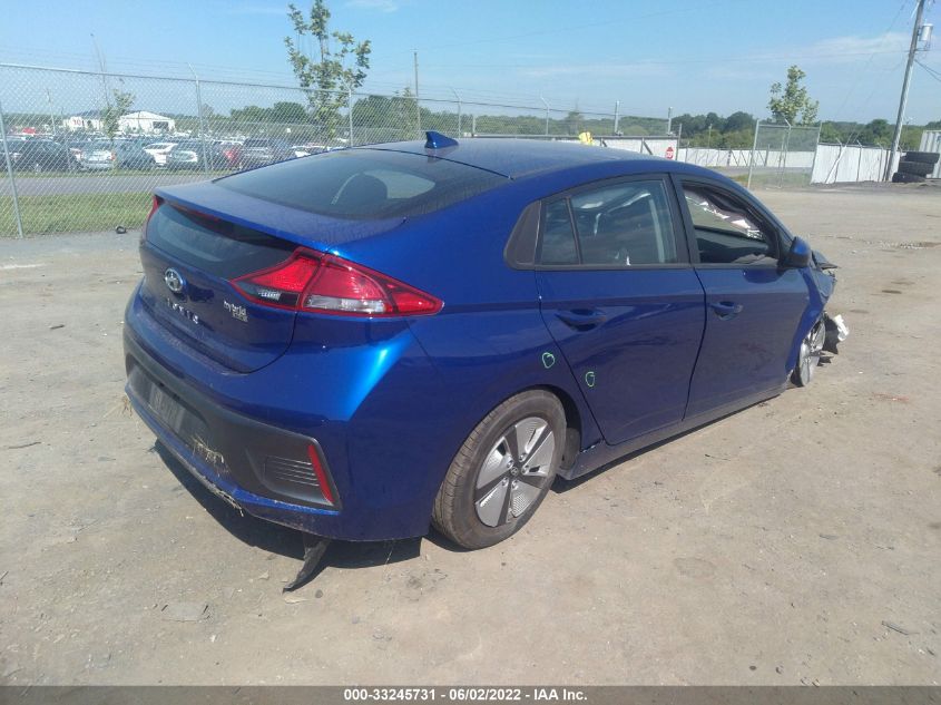 2020 HYUNDAI IONIQ HYBRID BLUE KMHC65LC1LU225888