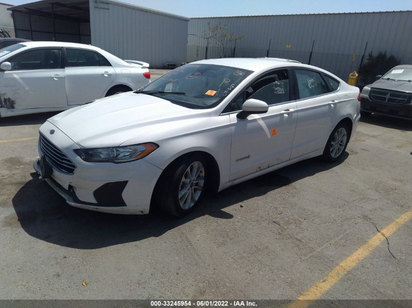 2019 FORD FUSION HYBRID SE 3FA6P0LU7KR207577