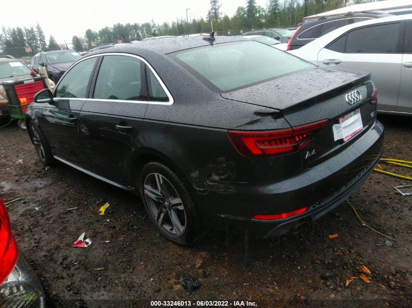 2018 AUDI A4 PREMIUM PLUS WAUENAF41JA067710