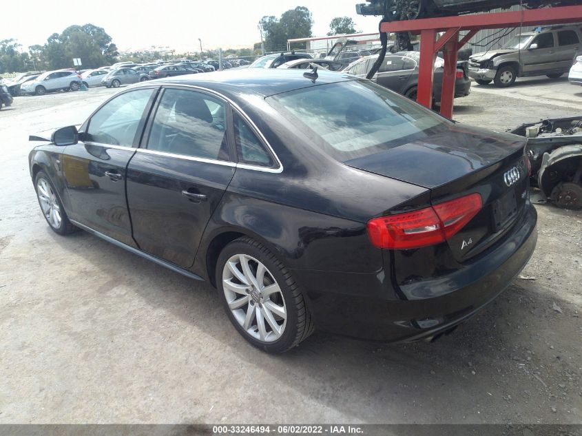 2014 AUDI A4 PREMIUM WAUBFAFL1EN042554