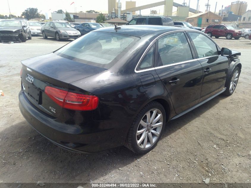 2014 AUDI A4 PREMIUM WAUBFAFL1EN042554