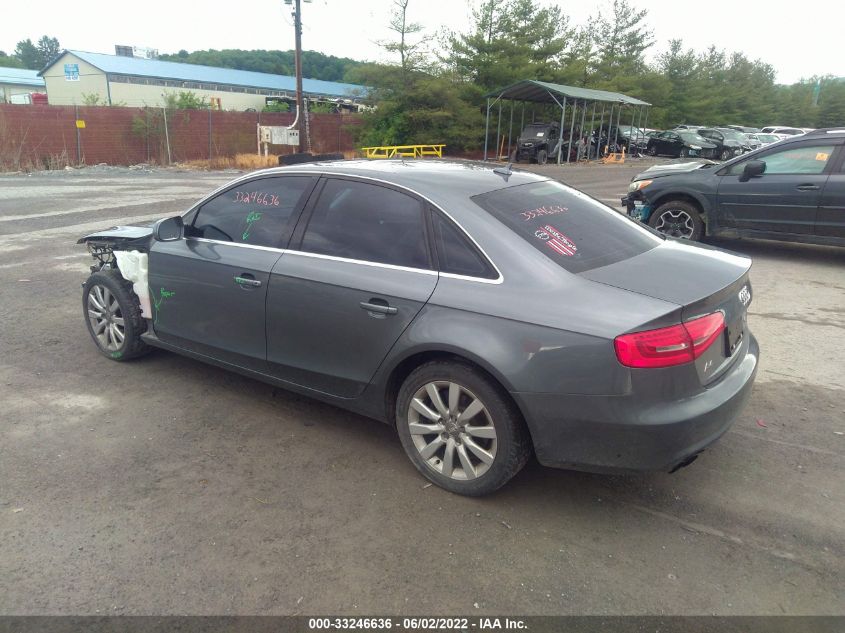 2013 AUDI A4 PREMIUM WAUBFAFL4DN045110