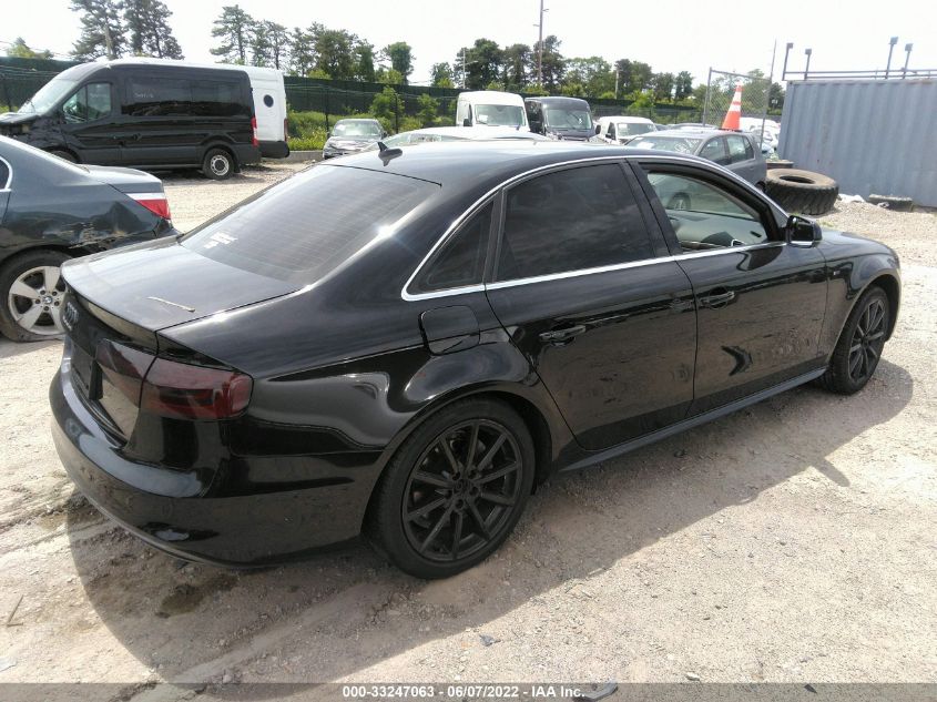 2014 AUDI A4 PREMIUM PLUS WAUFFAFL5EN028402