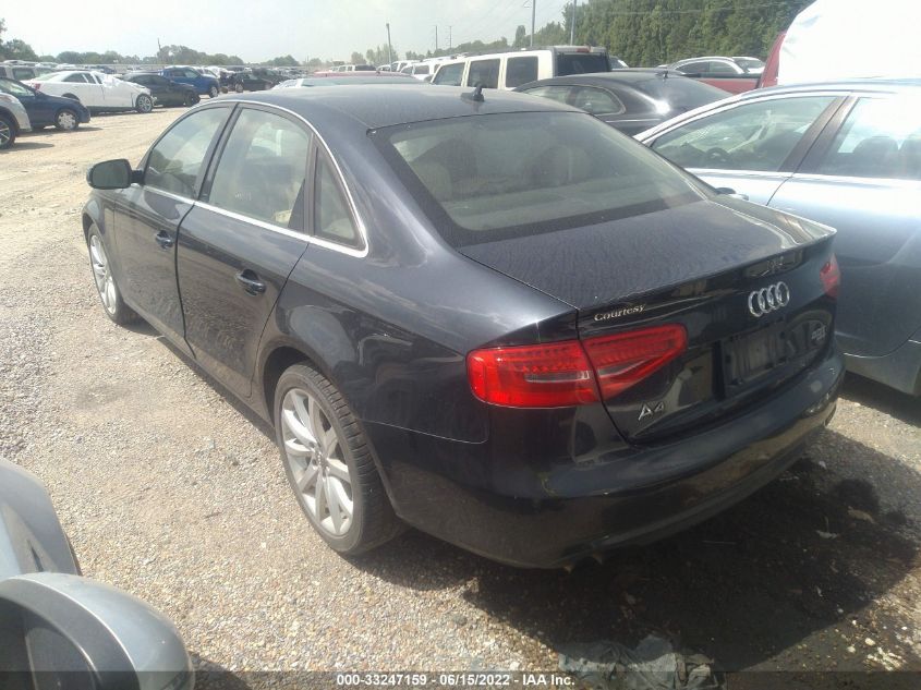 2013 AUDI A4 PREMIUM PLUS WAUFFAFL2DN019347