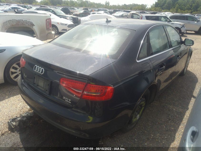 2013 AUDI A4 PREMIUM PLUS WAUFFAFL2DN019347