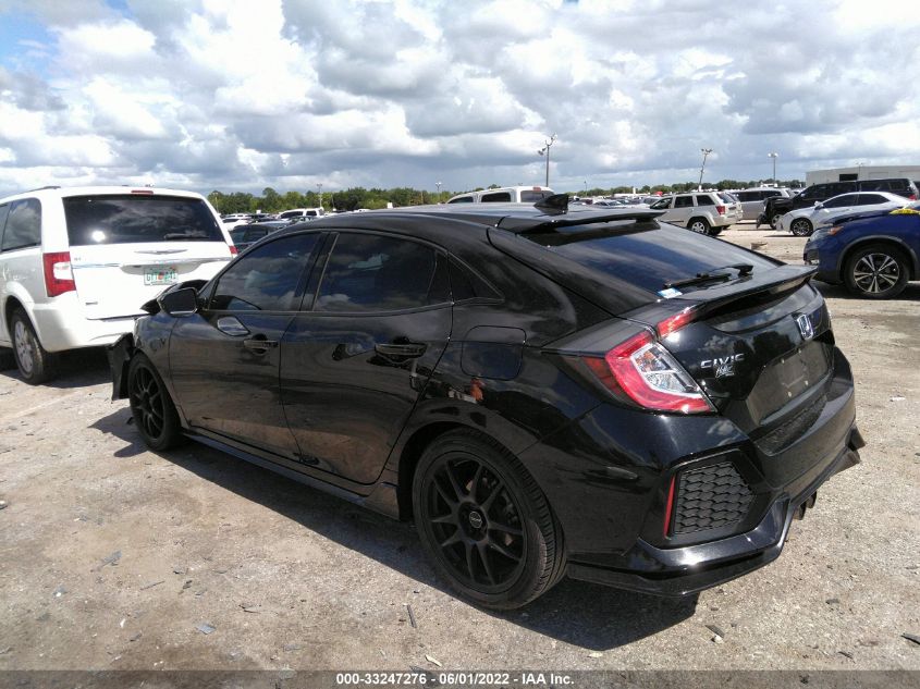2018 HONDA CIVIC HATCHBACK SPORT TOURING SHHFK7H97JU222052