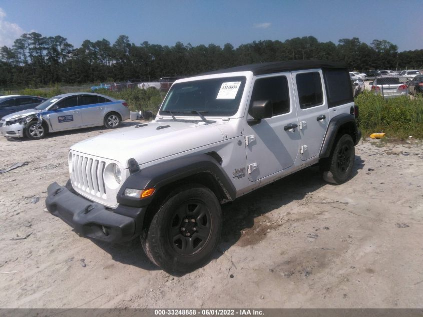 2018 JEEP WRANGLER UNLIMITED SPORT 1C4HJXDG7JW182794
