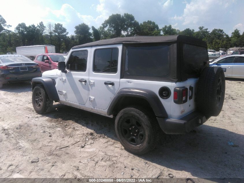2018 JEEP WRANGLER UNLIMITED SPORT 1C4HJXDG7JW182794