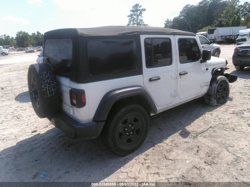 2018 JEEP WRANGLER UNLIMITED SPORT 1C4HJXDG7JW182794