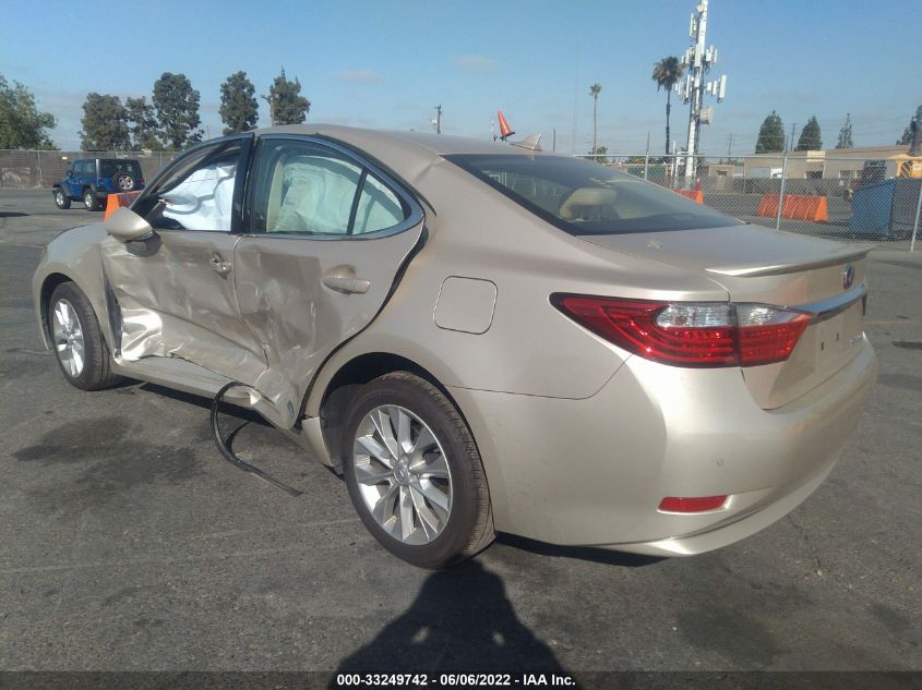 2013 LEXUS ES 300H HYBRID JTHBW1GG2D2024177