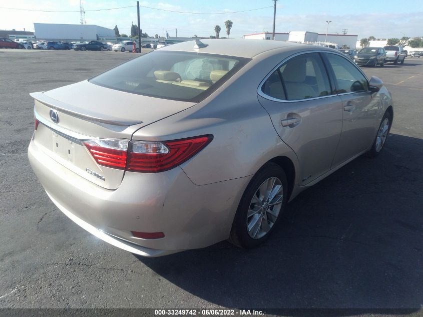 2013 LEXUS ES 300H HYBRID JTHBW1GG2D2024177