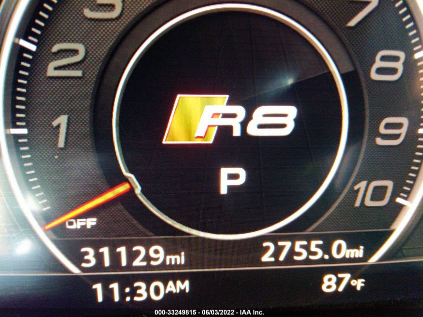 2017 AUDI R8 V10 PLUS WUAKBAFX3H7905111