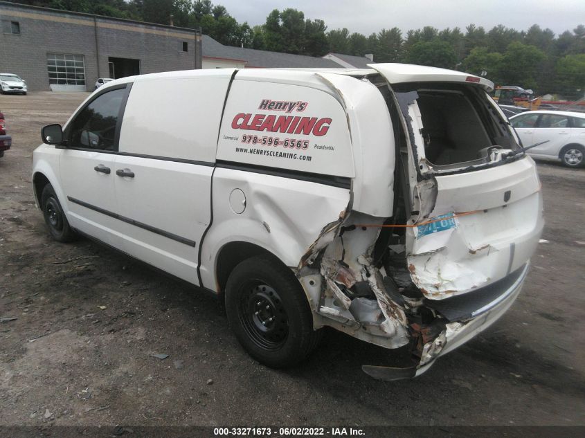 2013 RAM CARGO VAN TRADESMAN 2C4JRGAG3DR534670