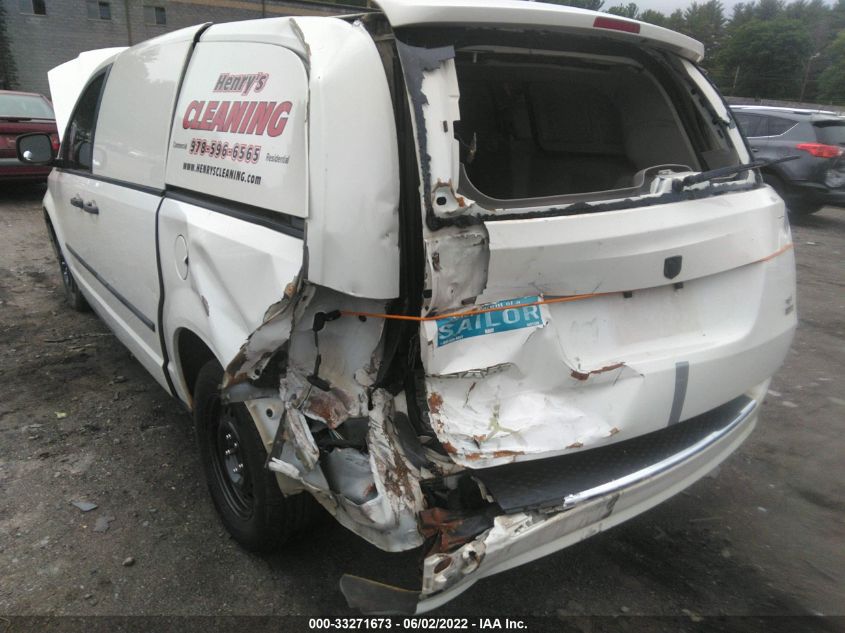 2013 RAM CARGO VAN TRADESMAN 2C4JRGAG3DR534670