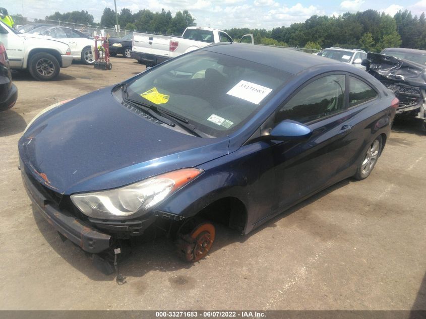 2013 HYUNDAI ELANTRA COUPE GS PZEV KMHDH6AE3DU006814