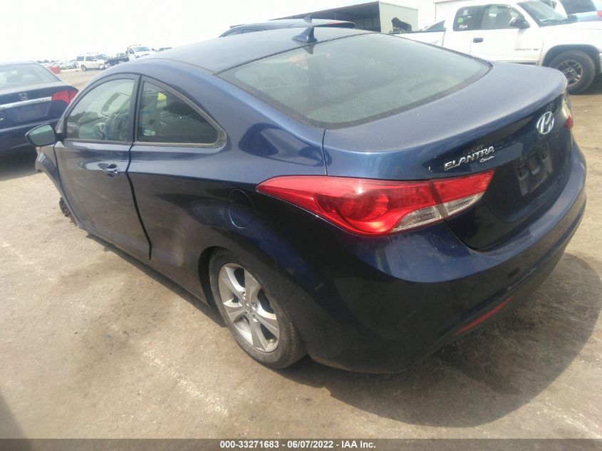 2013 HYUNDAI ELANTRA COUPE GS PZEV KMHDH6AE3DU006814