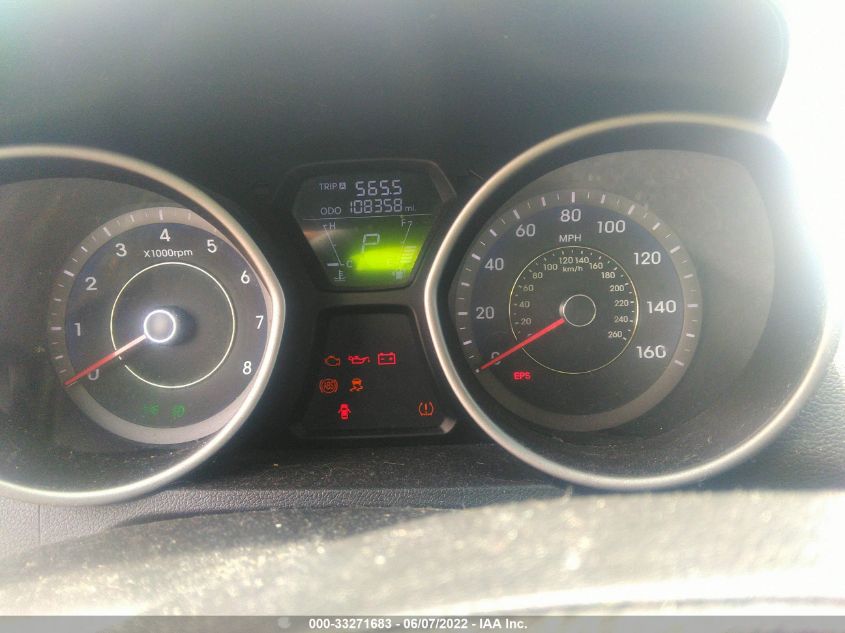 2013 HYUNDAI ELANTRA COUPE GS PZEV KMHDH6AE3DU006814