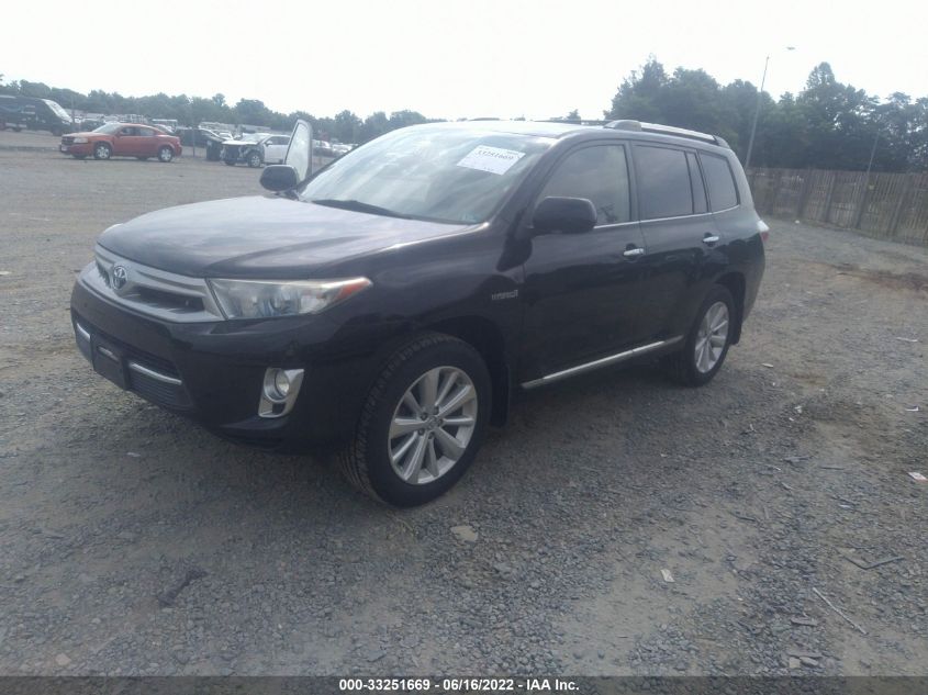 2013 TOYOTA HIGHLANDER HYBRID LIMITED JTEDC3EH7D2013777