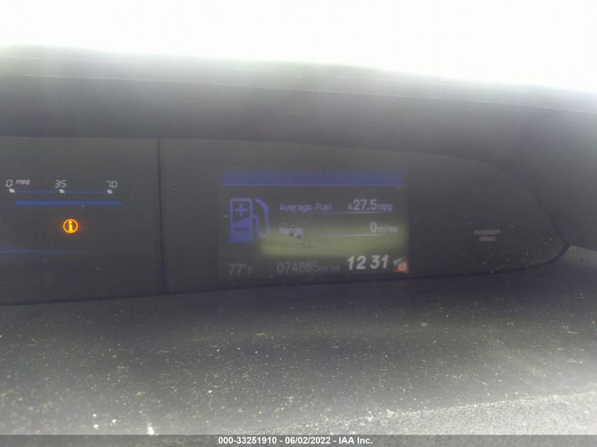 2013 HONDA CIVIC SDN LX 19XFB2F58DE028712