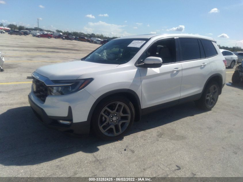 2022 HONDA PASSPORT EX-L 5FNYF7H58NB002369