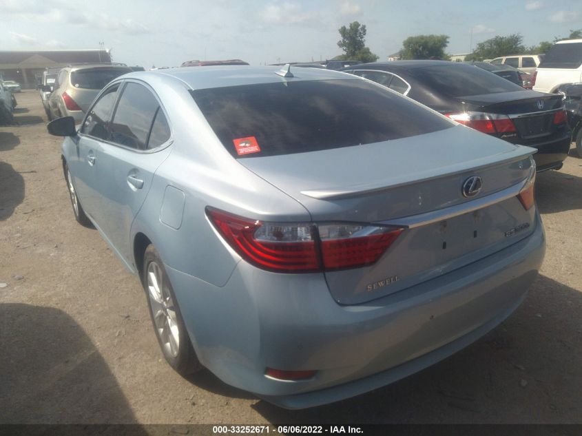 2013 LEXUS ES 300H HYBRID JTHBW1GGXD2000399