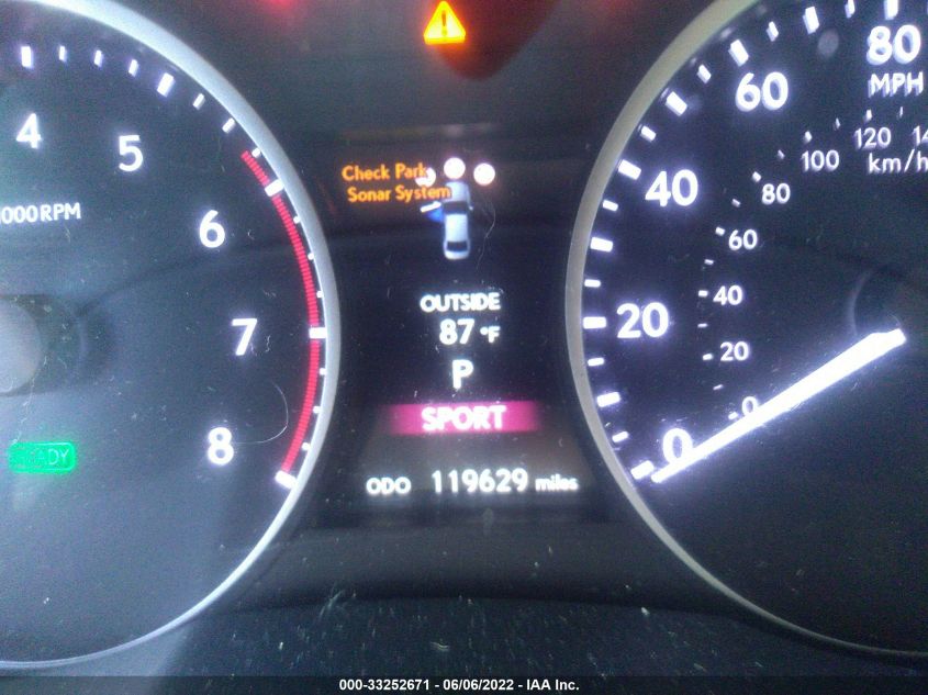 2013 LEXUS ES 300H HYBRID JTHBW1GGXD2000399