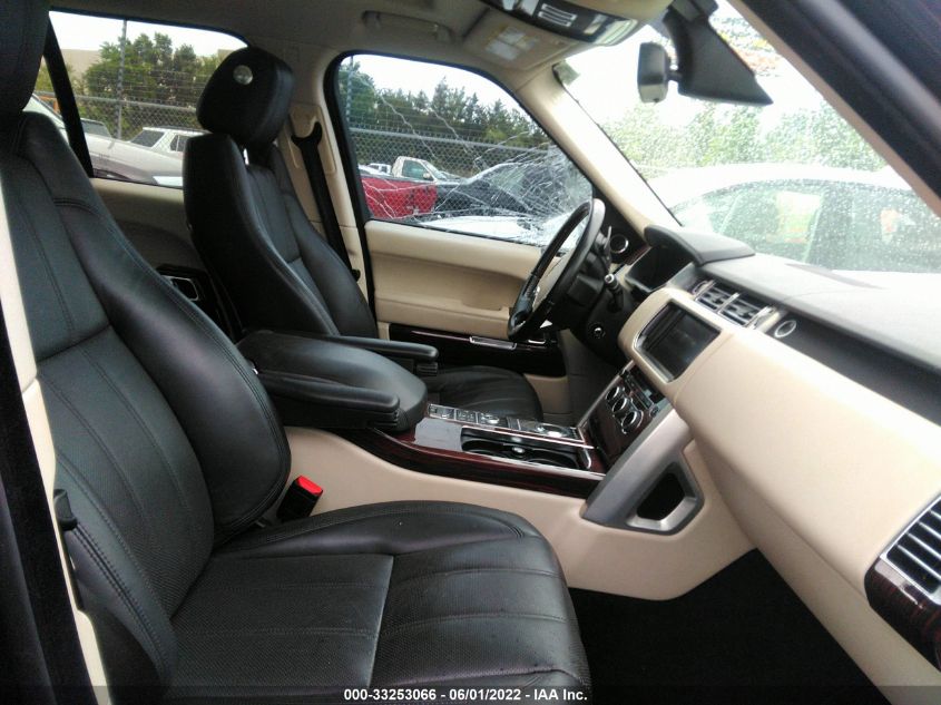 2015 LAND ROVER RANGE ROVER HSE SALGS2VF7FA205733