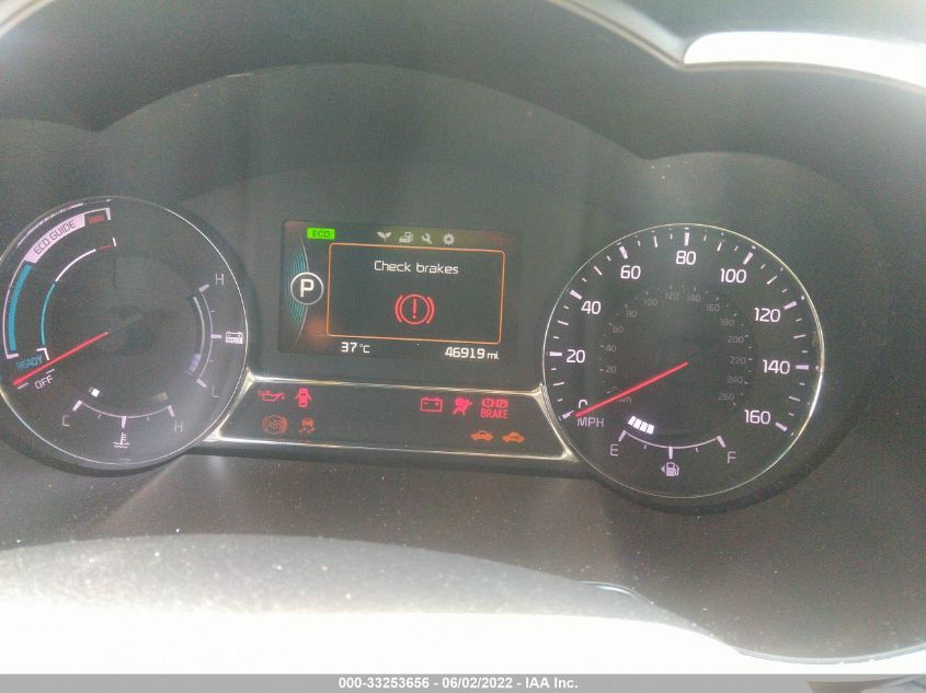 2016 KIA OPTIMA HYBRID KNAGM4AD1G5095223