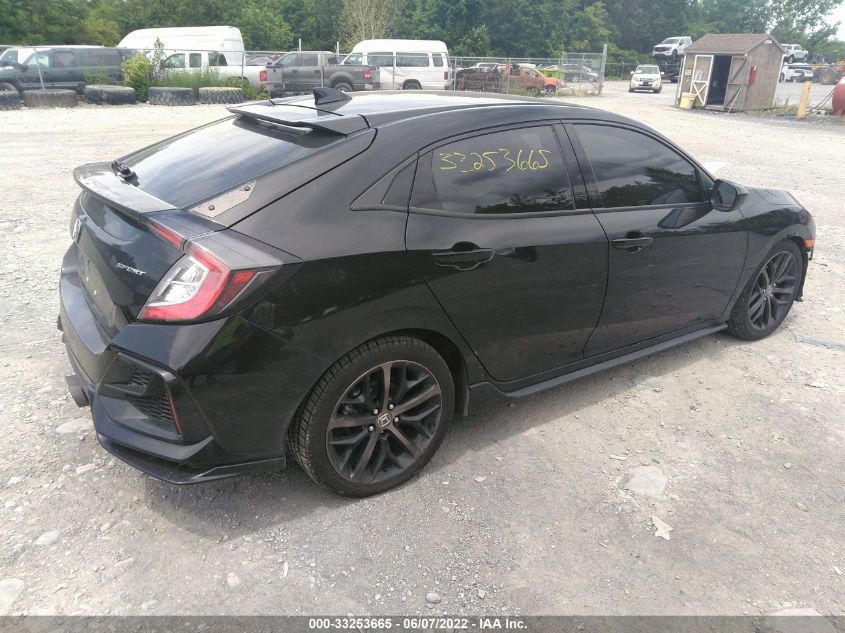 2020 HONDA CIVIC HATCHBACK SPORT SHHFK7G42LU213512