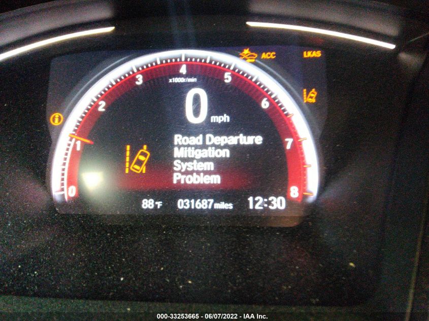 2020 HONDA CIVIC HATCHBACK SPORT SHHFK7G42LU213512