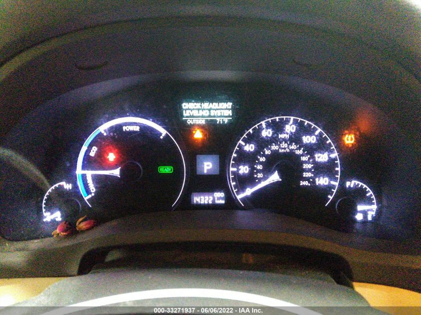 2013 LEXUS RX 450H JTJZB1BA0D2409572