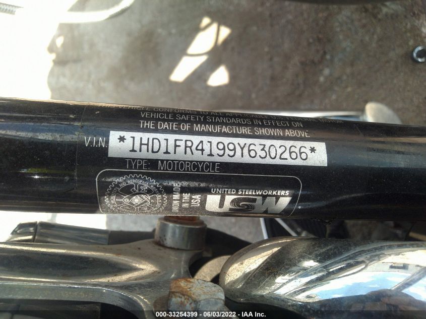 2009 HARLEY-DAVIDSON FLHRC 1HD1FR4199Y630266