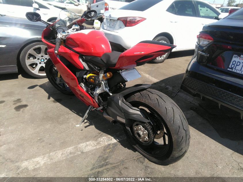 2016 DUCATI SUPERBIKE 1299 PANIGALE/S ZDM14BYW7GB004790