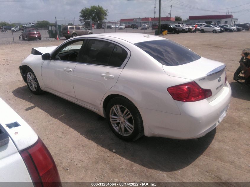 2013 INFINITI G37 SEDAN X JN1CV6ARXDM357833