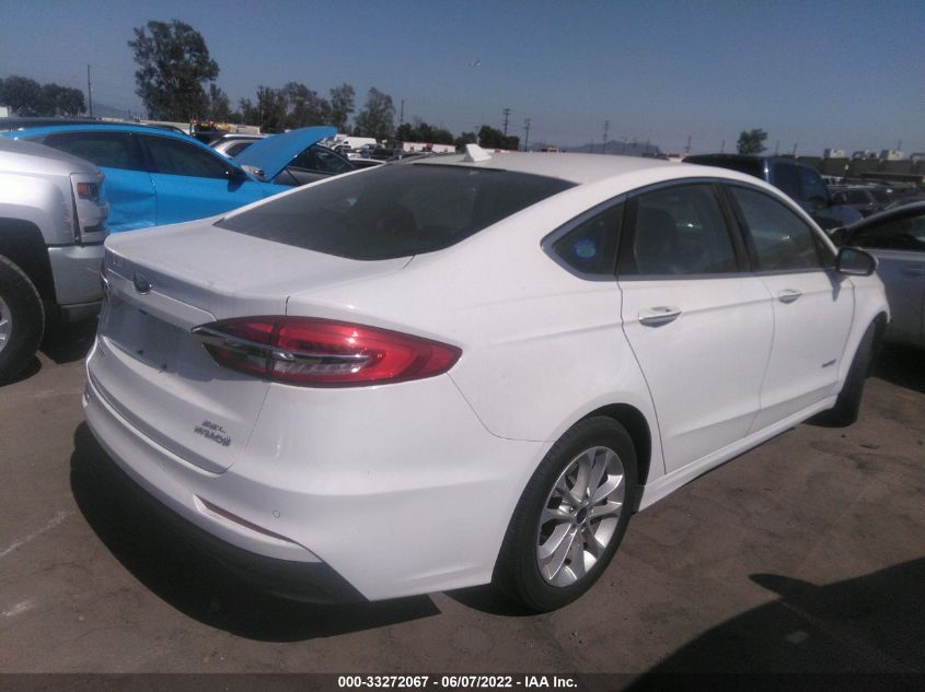 2019 FORD FUSION HYBRID SEL 3FA6P0MU5KR174612
