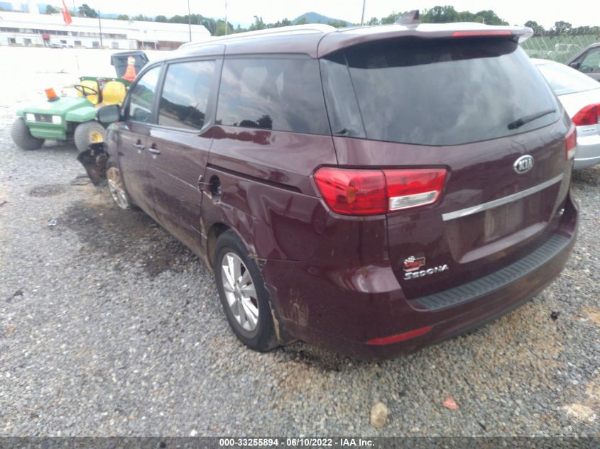 2016 KIA SEDONA LX KNDMB5C12G6150938