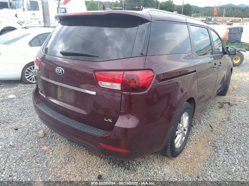 2016 KIA SEDONA LX KNDMB5C12G6150938