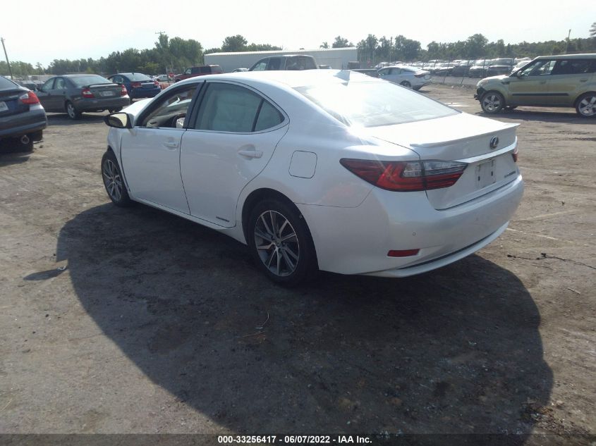2016 LEXUS ES 300H HYBRID JTHBW1GG9G2103608