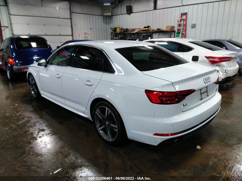 2017 AUDI A4 PREMIUM PLUS WAUENAF41HN037898