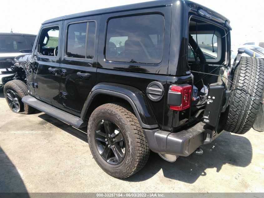 2021 JEEP WRANGLER UNLIMITED SAHARA ALTITUDE 1C4HJXEN0MW850873