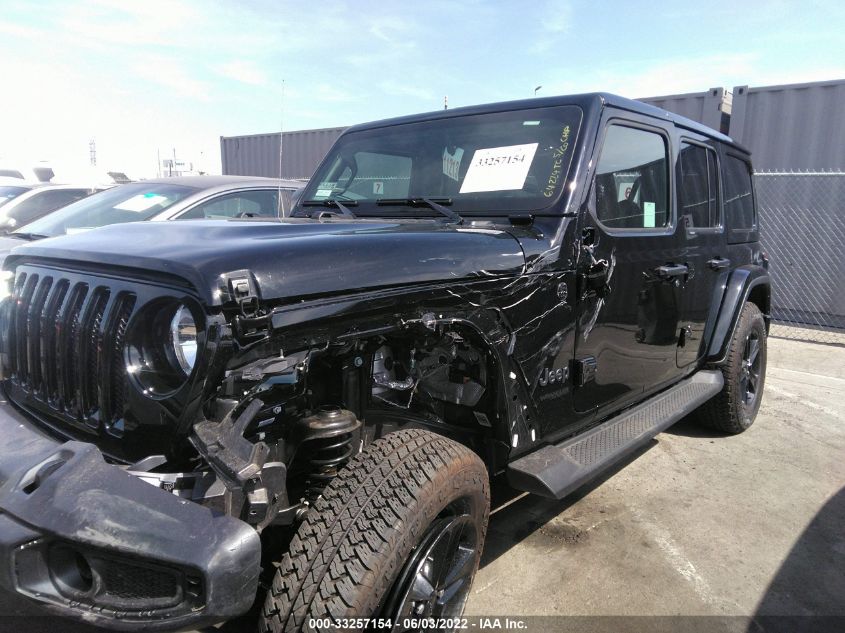 2021 JEEP WRANGLER UNLIMITED SAHARA ALTITUDE 1C4HJXEN0MW850873