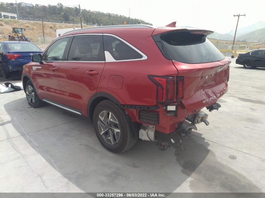 2021 KIA SORENTO HYBRID S KNDRG4LG2M5033402