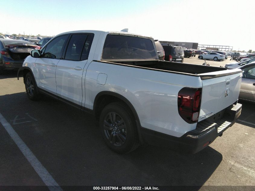 2020 HONDA RIDGELINE SPORT 5FPYK2F10LB000411