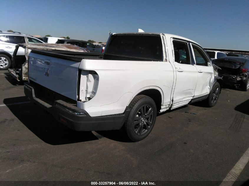 2020 HONDA RIDGELINE SPORT 5FPYK2F10LB000411