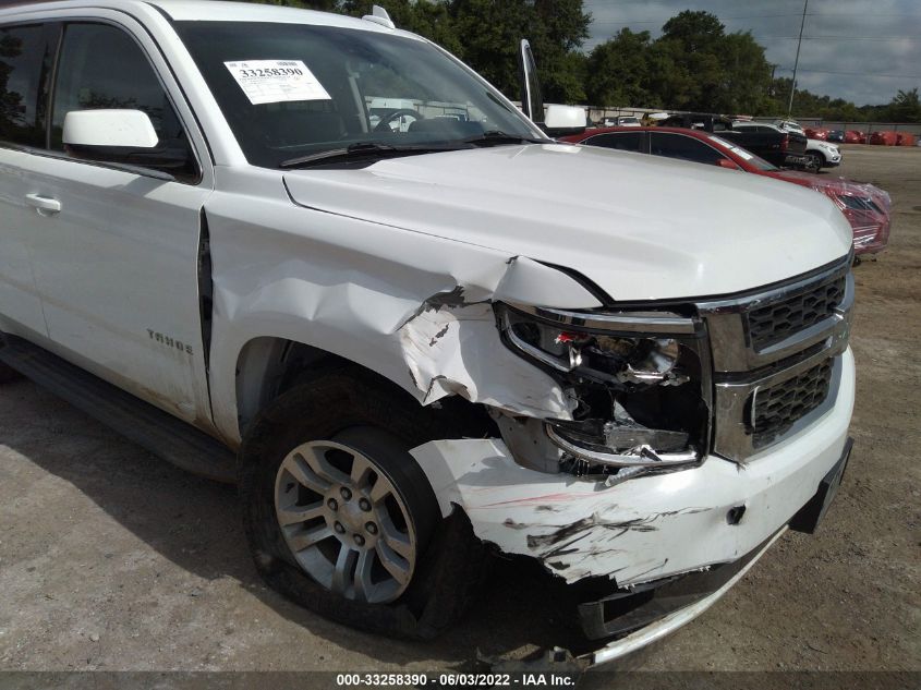 2019 CHEVROLET TAHOE LT 1GNSCBKCXKR381879