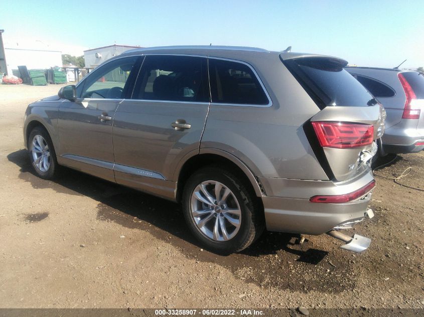 2017 AUDI Q7 PREMIUM PLUS WA1LAAF75HD041324