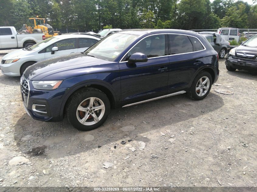 2021 AUDI Q5 PREMIUM WA1AAAFY7M2060608