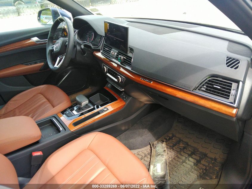 2021 AUDI Q5 PREMIUM WA1AAAFY7M2060608