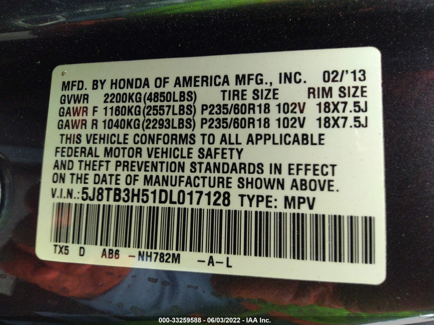Acura Rdx 2013